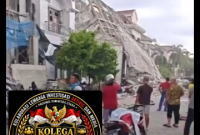 Rumah meledak di perumahan elit Medan Polonia Kota Medan (Dok-Foto)