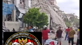 Rumah meledak di perumahan elit Medan Polonia Kota Medan (Dok-Foto)