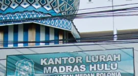 Kantor Kelurahan Madras Hulu, Kecamatan Medan Polonia, Kota Medan (Dok-Foto)