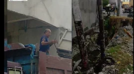 Bangunan Di Simpang Juanda Kota Medan Di duga Kebal Hukum, Abai K3 dan Tak Peduli Lingkungan, Drainase Isinya Material Bangunan (Dok-Foto)