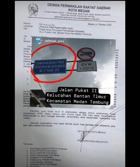 Satu Tahun Rekomendasi DPRD Medan Di Abaikan Rico Waas, Pembiaran Terhadap Pelanggaran Perda dan Perwal Serta UU Lalin Di Jalan Pukat II (Dok-Foto)