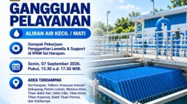Pelaksanaan pekerjaan pemeliharaan dan pengembangan jaringan pipa distribusi utama yang akan berlangsung pada malam ini. (Dok-Foto)