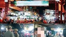 Satpol PP Kota Medan saat di Kawasan Kuliner Pagaruyung Kota Medan (Dok-Foto)