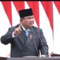 Presiden Prabowo saat menyoroti pentingnya membangun generasi muda yang mandiri, inovatif, dan berani mengambil risiko demi memperkuat ekonomi nasional.(Dok-Foto)