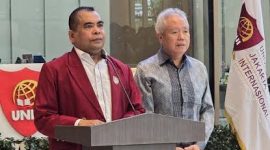 Prof.Dr.H.Paiman Raharjo,M.Si Rektor Universitas Jakarta Internasional, membenarkan bahwa kondisi serta tantangan penerimahasiswa baru di tiga tahun terakhir ini. (Dok-Foto)