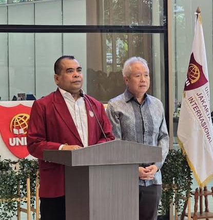 Prof.Dr.H.Paiman Raharjo,M.Si Rektor Universitas Jakarta Internasional, membenarkan bahwa kondisi serta tantangan penerimahasiswa baru di tiga tahun terakhir ini. (Dok-Foto)