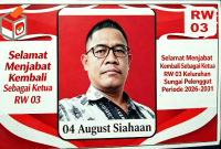 Augus Siahaan kembali terpilih dan dipercaya masyarakat untuk memimpin RW 03 Kelurahan Sungai Pelenggut, Kecamatan Sagulung, Batu Aji. (Dok-Foto)