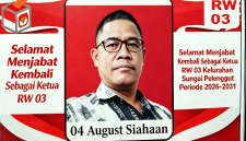 Augus Siahaan kembali terpilih dan dipercaya masyarakat untuk memimpin RW 03 Kelurahan Sungai Pelenggut, Kecamatan Sagulung, Batu Aji. (Dok-Foto)