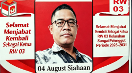 Augus Siahaan kembali terpilih dan dipercaya masyarakat untuk memimpin RW 03 Kelurahan Sungai Pelenggut, Kecamatan Sagulung, Batu Aji. (Dok-Foto)