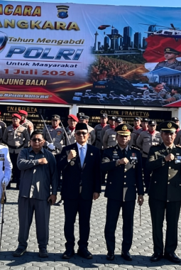 Wakil Wali Kota Muhammad Fadly Abdina Hadiri Upacara dan Syukuran Hari Bhayangkara ke-80 Tahun 2026 di Mapolres Tanjungbalai.