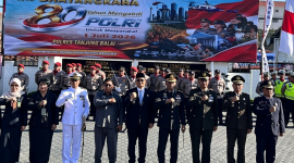 Wakil Wali Kota Muhammad Fadly Abdina Hadiri Upacara dan Syukuran Hari Bhayangkara ke-80 Tahun 2026 di Mapolres Tanjungbalai. (Dok-Foto)