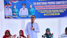 Wakil Wali Kota Muhammad Fadly Abdina Terima Kunjungan Tim Monitoring TP. PKK Provinsi Sumatera Utara di Empat Kecamatan Di Wilayah Kota Tanjungbalai. (DOK-FOTO)