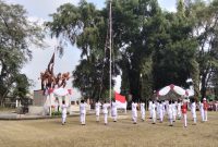 Pengibaran Bendera Merah Putih yang berlangsung khidmat dan penuh sukacita di Monumen Perjuangan Palagan Bojongkokosan.(Dok-Foto)