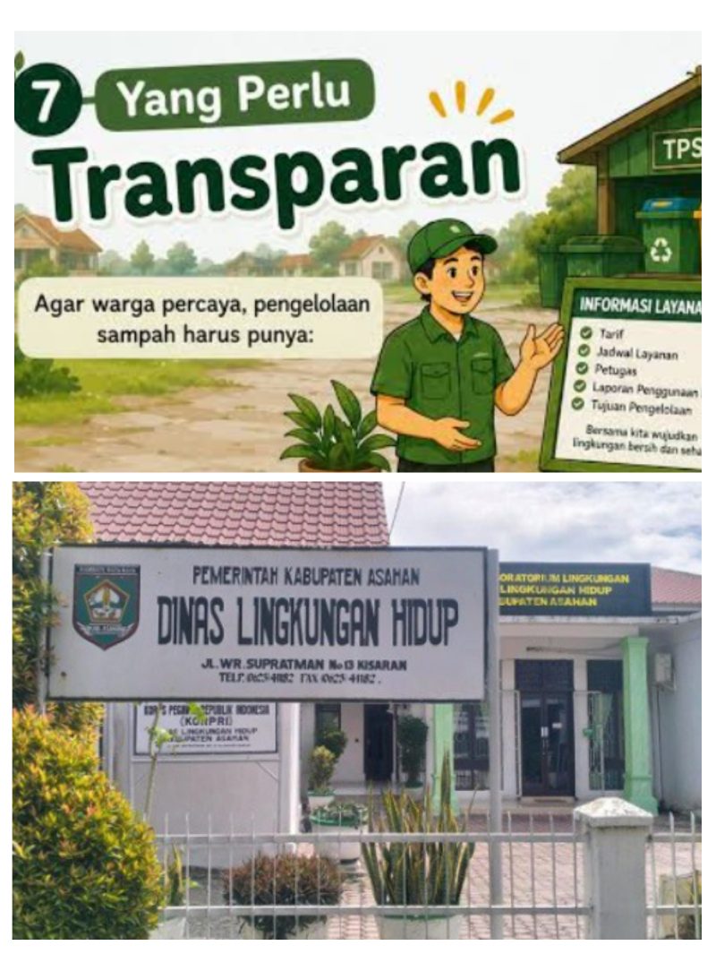 Kantor Dinas Lingkungan Hidup Asahan (fhoto dok)
