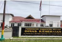 Kantor Dinas Kesehatan Asahan (fhoto.dok)