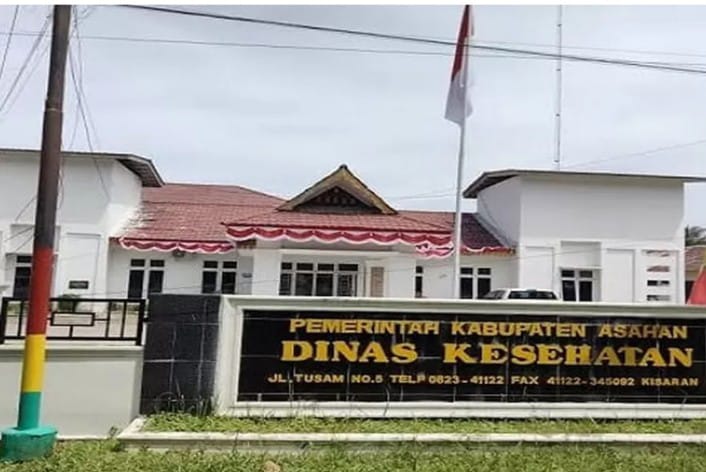 Kantor Dinas Kesehatan Asahan (fhoto.dok)
