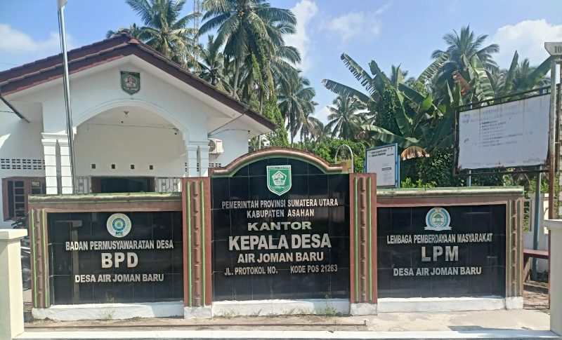 Kantor Desa Air Joman Baru (fhoto dok)