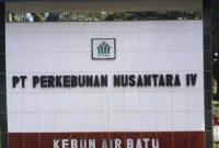 Plank Manajemen PTPN 4 Kebun Air Batu (fhoto.dok)