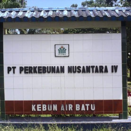 Plank kantor Manajemen PTPN 4 Kebun Air Batu 