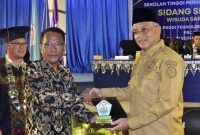 Sebanyak 40 Wisudawan Sekolah Tinggi Perikanan dan Kelautan (STPK) Matauli Pandan, Angkatan IV Tahun 2026 mengikuti acara Wisuda pada Selasa 28 April 2026(Dok-Poto)