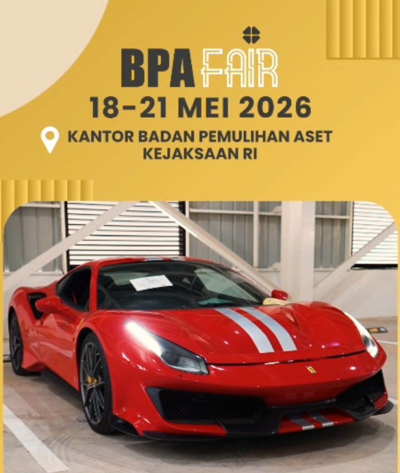 BPA Kejaksaan RI Gelar Lelang Barang Sitaan Tahun 2026. (Dok-Foto) 