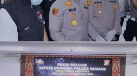 Satres Narkoba Polres Asahan Gagalkan Peredaran 10 Kg Sabu dan 1.500 Vape Diduga Mengandung Etomidate. (Dok-Foto)