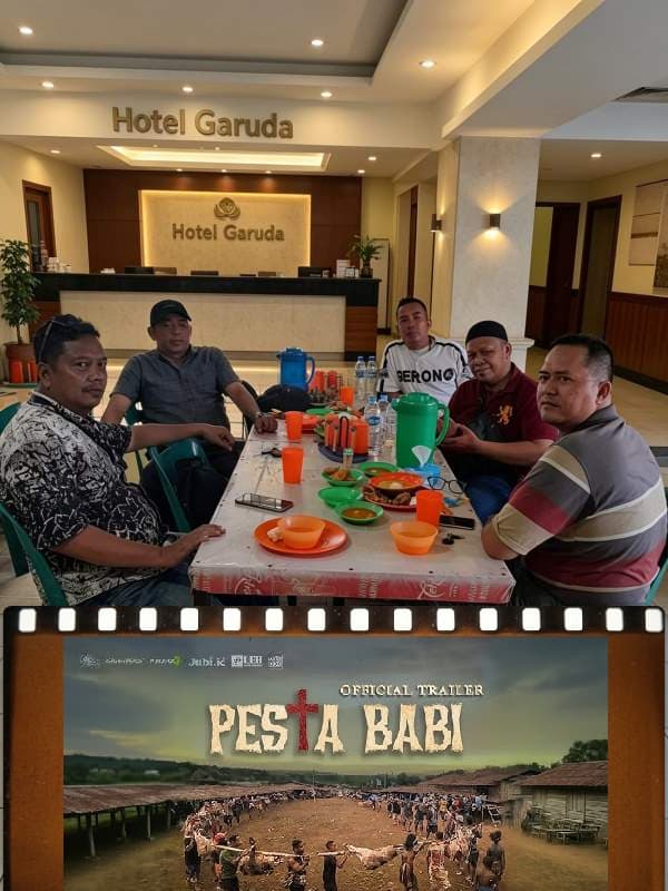 Para Aktifis yang tergabung dalam Aliansi Masyarakat Peduli Buruh Indonesia (AMPIBi) akan menggelar Nobar Pesta Babi di Medan (Dok-Foto)