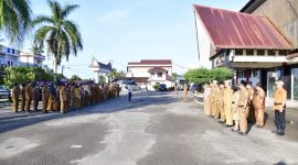 Apel Pagi Gabungan bagi Aparatur Sipil Negara (ASN) Jabatan Pimpinan Tinggi Pratama (Eselon II) dan Jabatan Administrator (Eselon III) (Dok-Poto)