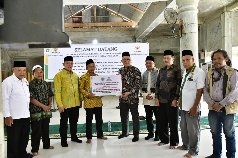 Salah satu bentuk kepedulian nyata ditunjukkan oleh Badan Amil Zakat Nasional (BAZNAS) Kota Tangerang melalui bantuan pembangunan fasilitas kamar wudhu di Masjid Al Huda, Kelurahan Hutanabolon, Kecamatan Tukka (Dok-Poto)