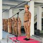 Memasuki Masa Purna Tugas, Asisten Administrasi dan Umum Setdako Tanjungbalai Pimpin Apel.  (Dok-Foto)