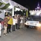 Masinton Pasaribu, SH, MH, didampingi Wakil Bupati Mahmud Efendi dan jajaran Forkopimda, resmi melepas ribuan peserta Pawai Takbiran menyambut Hari Raya Idul Adha 1447 H / 2026 M di depan Masjid Agung Al-Muslimin, Pandan (Dok-Poto)