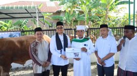 Pemerintah Kota Tanjungbalai Serahkan Bantuan Sapi Qurban Kemasyarakatan Presiden Prabowo Subianto di Masjid As Salamah.  (Dok - Foto)