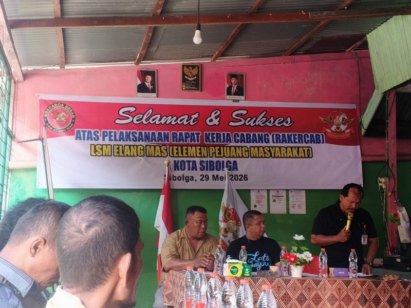 Ketua Melaksanakan Rapat Kerja Cabang (Rakercab) DPC Elang Mas Kota Sibolga (Dok-Poto)