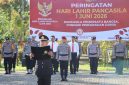 Kepolisian Resor (Polres) Tapanuli Tengah menggelar upacara memperingati Hari Lahir Pancasila tahun 2026 yang berlangsung dengan khidmat di Lapangan Apel Mapolres Tapanuli Tengah (Dok-Poto)