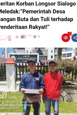 Warga Desa Sialogo Bantah Tudingan Pemerintah Desa Tutup Mata Pasca Bencana, Apresiasi Kinerja Kepala Desa