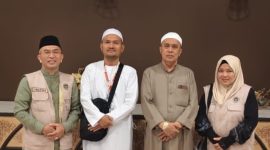 Wali Kota Tanjungbalai Mahyaruddin Salim Batubara Bersilaturahmi Bersama Jamaah Haji Kota Tanjungbalai di Arab Saudi.  (Dok-Foto)