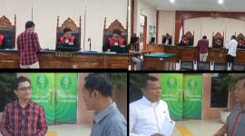 Berjalanya sidang perkara sengketa lahan warga yang bernama Faogoaro Gulo dengan Totonafo Nduru yang berujung berlanjut sidang sampai tiga kali di Pengadilan Negeri Sibolga masih berlanjut. Di tengah proses hukum yang berjalan(Dok-Poto)