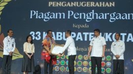 Pemko Tanjungbalai Terima Piagam Penghargaan Dari Menteri Hukum RI Saat Peresmian Posbankum se-Sumut.  (Dok-Foto)