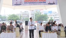 Pemko Tanjungbalai Bersama Forkopimda Sambut Kepulangan Jamaah Haji. (Dok-Foto)