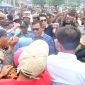 Aksi penyampaian aspirasi ini disambut langsung oleh Bupati Tapanuli Tengah, Masinton Pasaribu, SH, MH (Dok-Poto)