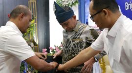 Wali Kota Mahyaruddin Salim Sambut Kunker Wadan Kodaeral I Brigjen TNI Mar Ali Bahar Saragih di Kota Tanjungbalai.  (Dok-Foto)