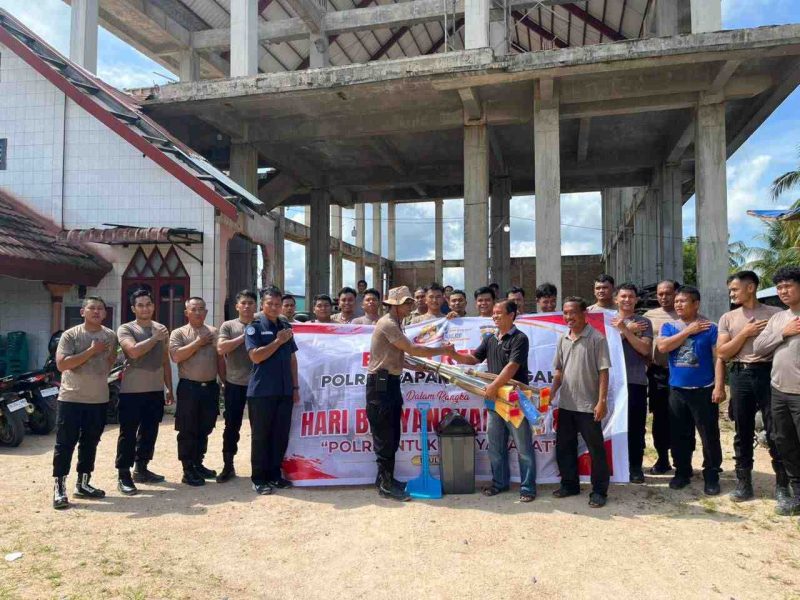 Dalam rangka menyambut Hari Bhayangkara ke-80, Kepolisian Resor (Polres) Tapanuli Tengah menggelar kegiatan Bakti Religi pada Jumat (19/6/2026) pagi (Dok-Poto)