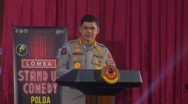 Lomba Stand Up Comedy dalam rangka Hari Bhayangkara ke-80, ( Dok - Foto )