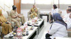 Wali Kota Mahyaruddin Salim Terima Kunjungan Audensi BPN: Kolaborasi Perkuat Sinergi Pertanahan Lewat Program PTSL dan Percepatan Sertifikat Aset Pemko Tanjungbalai. (Dok-Foto)
