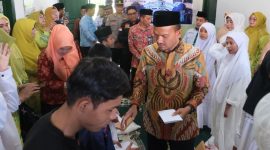 Wali Kota Mahyaruddin Salim Hadiri Lebaran Anak Yatim dan Disabilitas di Tanjungbalai.  (Dok-Foto)