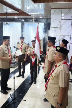 Wakil Wali Kota Hadiri Pelantikan Antar Waktu Pengurus Gerakan Pramuka Kwarcab Kota Tanjungbalai Masa Bakti 2021-2026.