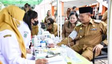 Mahmud Efendi, pada Senin 29 Juni 2026, secara resmi membuka rangkaian kegiatan Cek Kesehatan Gratis (CKG), Skrining Terduga Tuberkulosis (TB) (Dok-Poto)