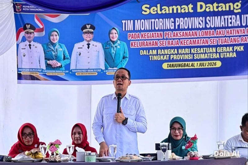 Wakil Wali Kota Muhammad Fadly Abdina Terima Kunjungan Tim Monitoring TP. PKK Provinsi Sumatera Utara di Empat Kecamatan Di Wilayah Kota Tanjungbalai. (Dok-Foto)