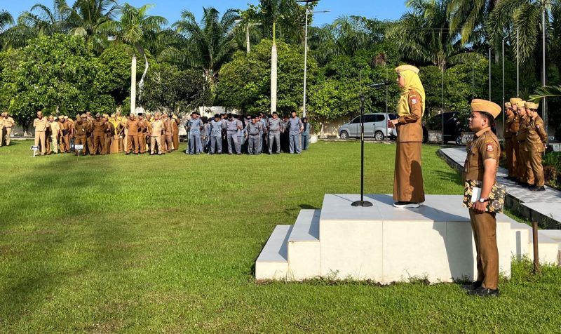 Pimpin Apel Pemerintahan, Sekda Kota Tanjungbalai Ingatkan ASN Pentingnya Disiplin, Inovasi dan Integritas Dalam Pelayanan Publik Kepada Masyarakat. (Dok-Foto)