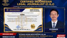 Kuswadi secara resmi dinyatakan lulus dalam Pendidikan, Pelatihan, dan Sertifikasi Gelar Non-Akademik Certified Indonesian Legal Journalist (C.ILJ) Batch 5 Tahun 2026 (Dok-Poto)